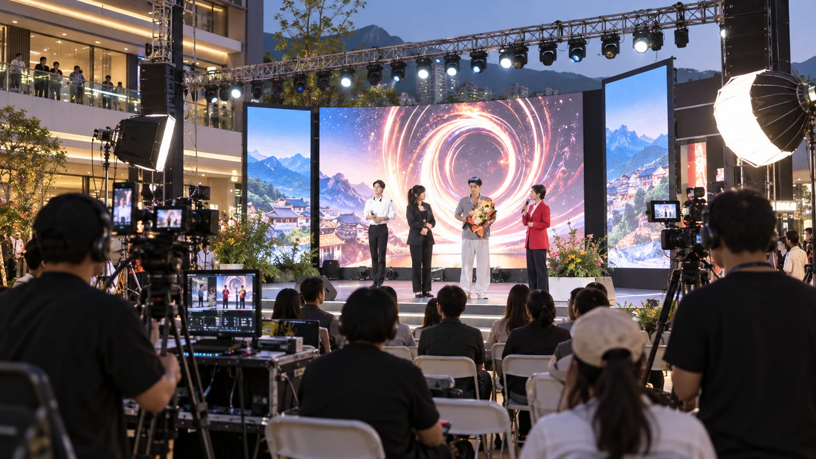 保山志和金街直播时代广场直播场景主题配图